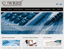Tablet Screenshot of cowriescoop.org